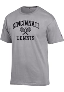Champion Cincinnati Bearcats Grey Tennis Icon Jersey Short Sleeve T Shirt