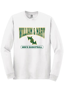 Summit Sportswear William & Mary Tribe White Mens Basketball Long Sleeve T Shirt