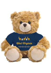 West Virginia Mountaineers Jardine  Holiday 10" Holiday Plush - White