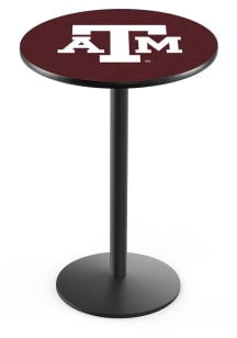 Texas A&M Aggies Black Round Base Pub Table