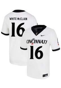 Jaylon White-McClain  Nike Cincinnati Bearcats White NIL Name And Number Football Jersey
