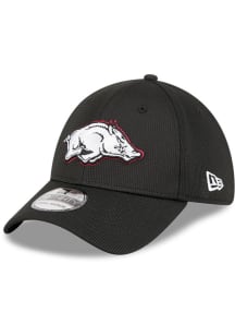 New Era Arkansas Razorbacks Mens Black DL Team Pop 39THIRTY Flex Hat