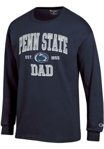 Champion Penn State Nittany Lions Navy Blue Est Date Dad Jersey Long Sleeve T Shirt