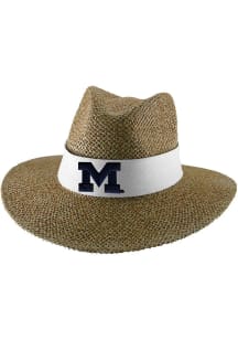 LogoFit Michigan Wolverines White Angler Mens Bucket Hat