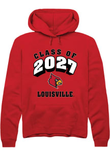 Rally Louisville Cardinals Mens Cardinal Class of 2027 Long Sleeve Hoodie