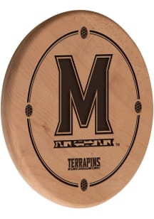 Maryland Terrapins Laser Engraved Sign - Brown