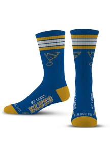 St Louis Blues Light Blue 4 Stripe Deuce Youth Crew Socks