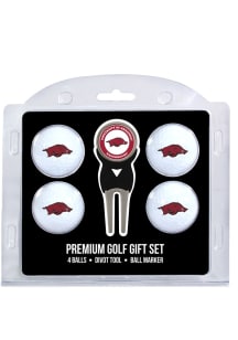 Arkansas Razorbacks Divot Tool 4 Pack Golf Gift Set
