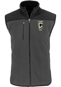 Cutter and Buck Columbus Crew Mens Graphite Cascade Sherpa Sleeveless Jacket