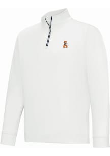 Footjoy Oklahoma State Cowboys Mens White Approach Long Sleeve Qtr Zip Pullover