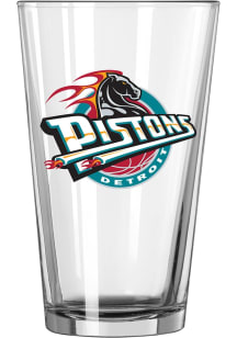 Detroit Pistons 16oz Vault Logo Pint Glass - White