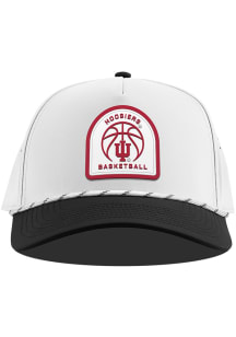 Branded Bills Indiana Hoosiers Curved 5 Panel Rope Adjustable Hat - White