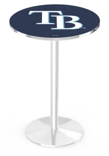 Tampa Bay Rays Chrome Round Base Pub Table