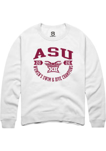 Summit Sportswear Arizona State Sun Devils Mens White Big 12 2026 Women's Swim & Dive Champions Lo..