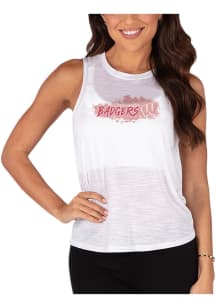 Concepts Sport Wisconsin Badgers Womens White Infuse Tank Top