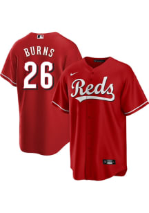 Chase Burns Cincinnati Reds Mens Replica Alternate Jersey - Red
