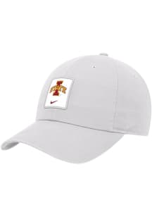 Nike Iowa State Cyclones Sideline Unstructured Club Cap Adjustable Hat - White