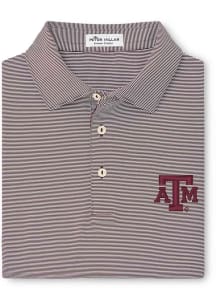 Peter Millar Texas A&M Aggies Mens Maroon Jubilee Short Sleeve Fashion Polo