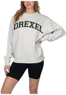 Drexel Dragons Womens Grey Hampton Crew Sweatshirt