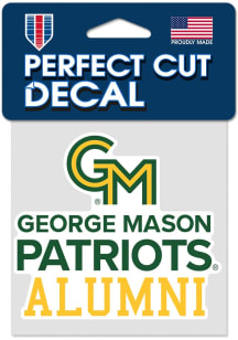 George Mason University 4x4 Alumni Auto Decal - Green