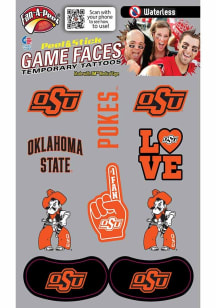 Oklahoma State Cowboys Multi-Design Face Tattoo