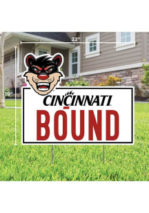 Cincinnati Bearcats School Bound Yard Sign - White