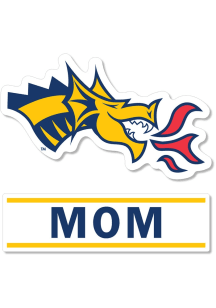 Drexel Dragons 3 Inch Mom Auto Decal - Navy Blue