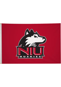 Northern Illinois Huskies 4' x 6' Silk Screen Grommet Flag - Red
