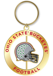 Ohio State Buckeyes Football Spinner Keychain - Red