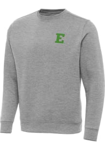 Antigua Eastern Michigan Eagles Mens Grey Victory Long Sleeve Crew Sweatshirt