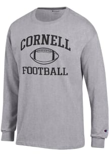 Champion Cornell Big Red Grey Football Football Jersey Long Sleeve T Shirt