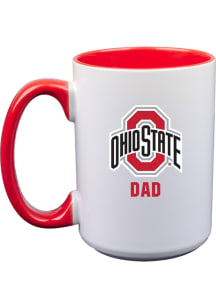 Ohio State Buckeyes 15oz Dad Ceramic Mug - White