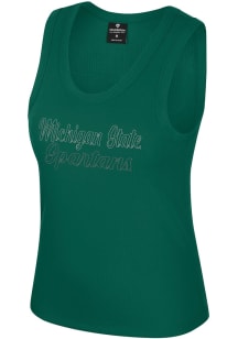 Colosseum Michigan State Spartans Womens Green Thropp Tank Top