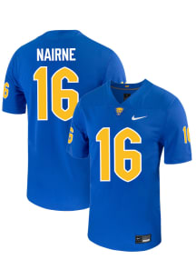 Eliyt Nairne  Nike Pitt Panthers Blue NIL Name And Number Football Jersey