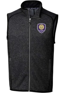 Cutter and Buck Orlando City SC Mens Charcoal Mainsail Sleeveless Jacket