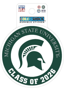 Michigan State Spartans Class of 2026 Durable Stickers - Green