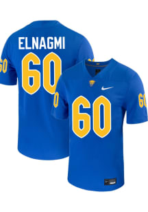 Akram Elnagmi   Pitt Panthers Blue Football Football Name And Number Football Jersey