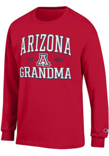 Champion Arizona Wildcats Cardinal Red Est Date Grandma Jersey Long Sleeve T Shirt