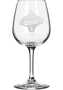 Los Angeles Dodgers 2025 World Series Champions 15oz Stemless Wine Glass - White