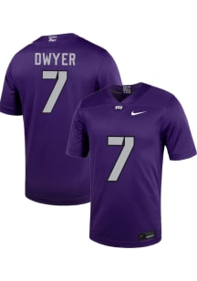 Jordan Dwyer  Nike TCU Horned Frogs Purple Football NIL Game Football Jersey