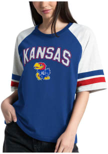 Kansas Jayhawks Womens Blue Last Chance Short Sleeve T-Shirt