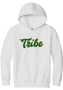 Summit Sportswear William & Mary Tribe Youth White TAILSWEEP Long Sleeve Hoodie