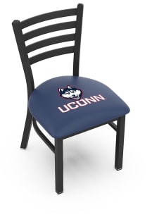 UConn Huskies Stationary Black Wrinkle Finish Pub Stool - Black