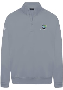 Levelwear Tampa Bay Rays Mens Grey Murray Core Long Sleeve Qtr Zip Pullover