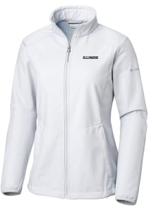 Columbia Illinois Fighting Illini Womens White Heat Seal Kruser Ridge Light Weight Jacket