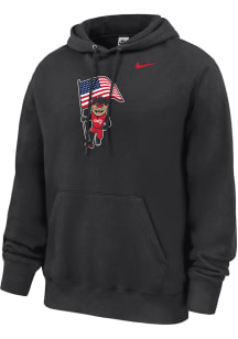 Nike Cincinnati Bearcats Mens Black Patriotic Bearcat Long Sleeve Hoodie