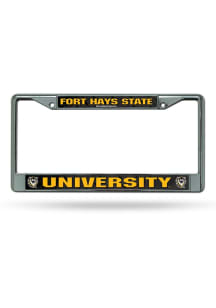 Fort Hays State Tigers Decal Chrome License Plate Frame - Silver