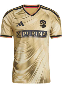 St Louis City SC Mens Adidas Authentic Soccer Tina Turner Away Jersey - Gold
