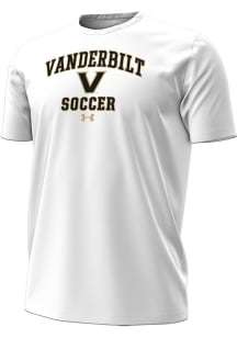 Under Armour Vanderbilt Commodores White Soccer Performance Short Sleeve T Shirt