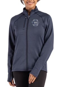 Cutter and Buck Penn State Nittany Lions Womens Navy Blue Vault Peshastin Long Sleeve Full Zip Jac..
